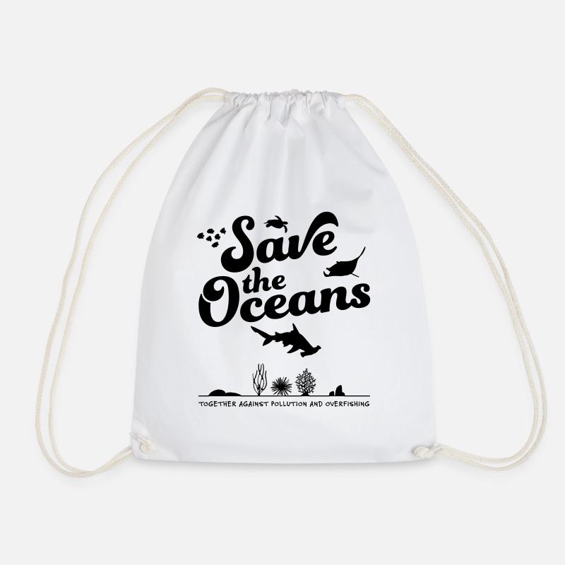 Save the Oceans - Turnbeutel - Weiß