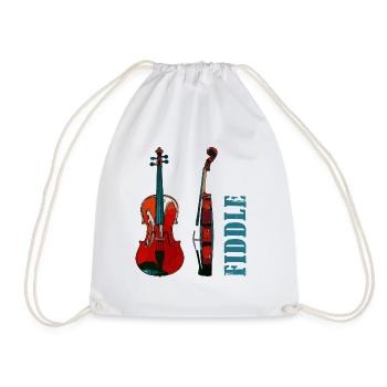 fiddle - Turnbeutel - Weiß - Vorne