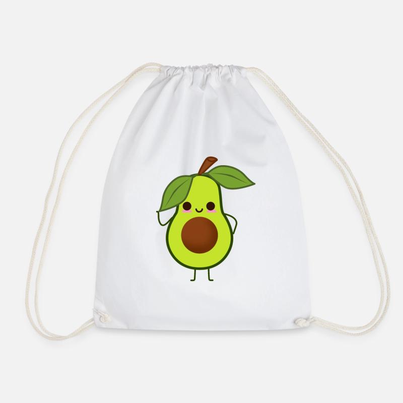 Avocado - Turnbeutel - Weiß