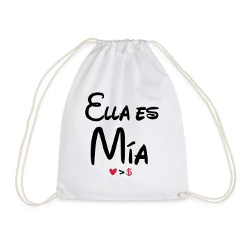 ella_es_mia - Drawstring Bag - white - Front