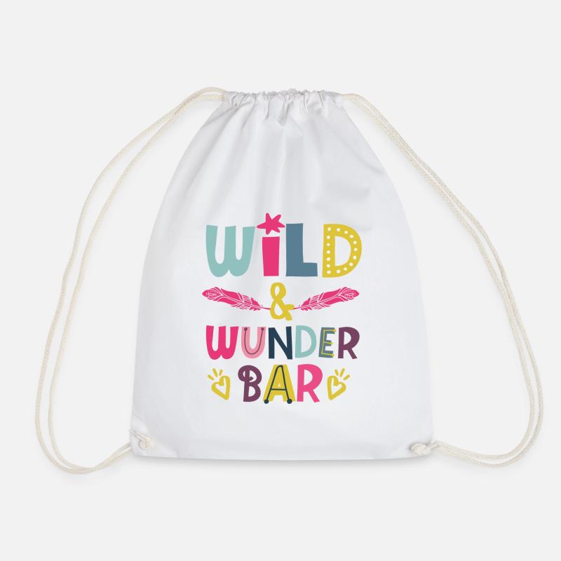Wild und wunderbar - Turnbeutel - Weiß
