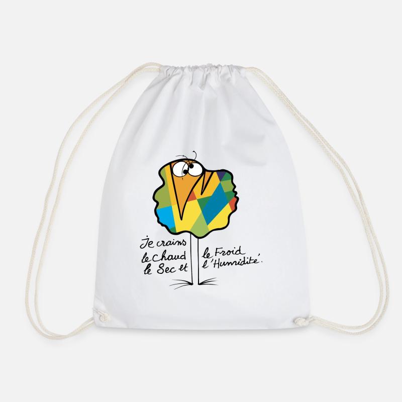 Currency Shadok N ° 02 - Drawstring Bag - white