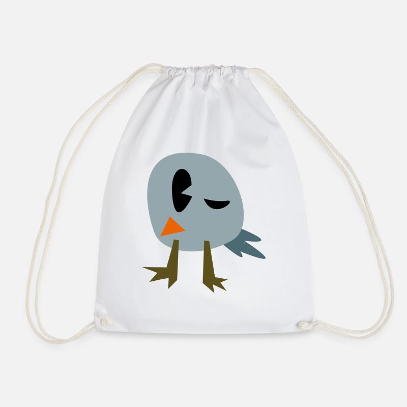 Miro's bird - Drawstring Bag - white