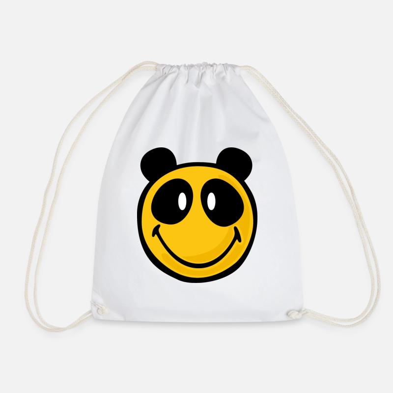 Smiley Panda - Turnbeutel - Weiß