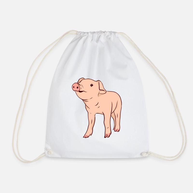 Schwein Schweine Sau Schweinchen - Turnbeutel - Weiß