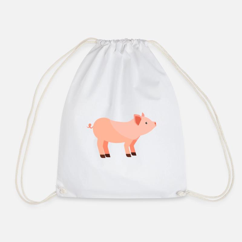 Schwein - Turnbeutel - Weiß