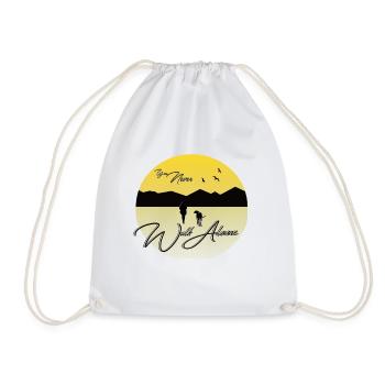 You Never Walk Alone Dog Hund - Drawstring Bag - white - Front