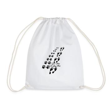 Vous ne marchez jamais seul chien - Sac de sport léger - blanc - Devant