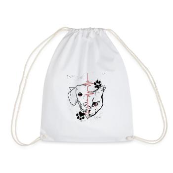 Chien et chat - Sac de sport léger - blanc - Devant