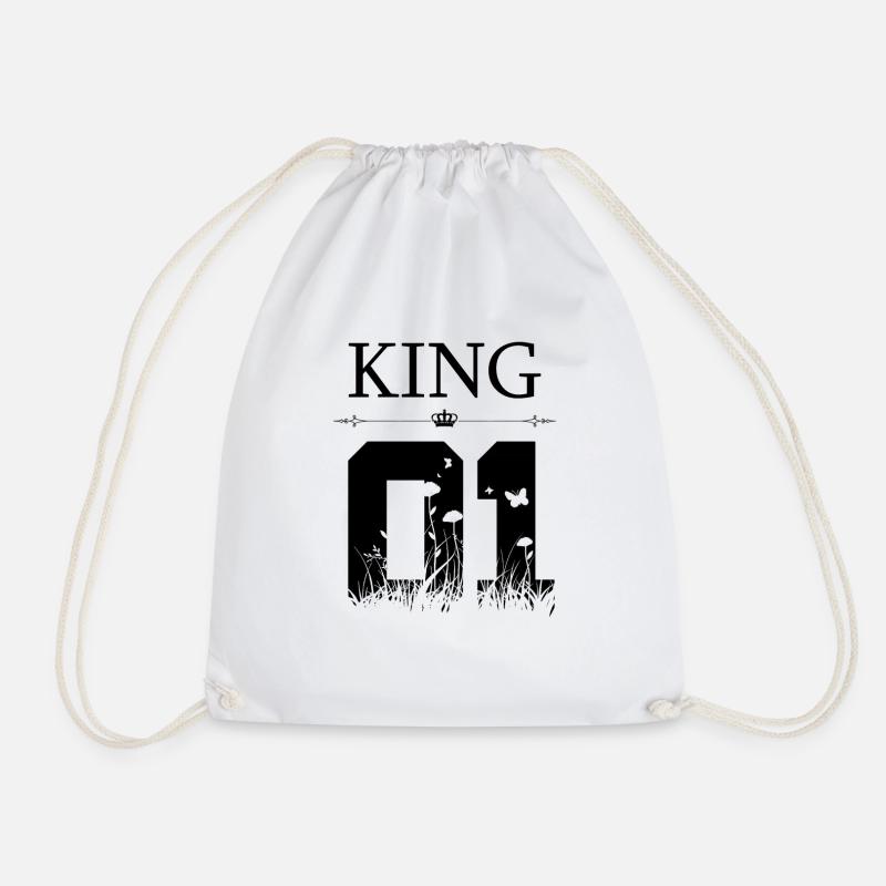 KING - Turnbeutel - Weiß
