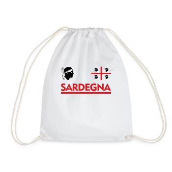 Sardinia Sardegna Head Sardinia - Drawstring Bag - white - Front
