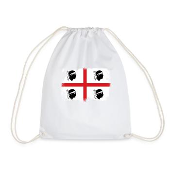 Sardinia Sardegna Flag Sardinia - Drawstring Bag - white - Front
