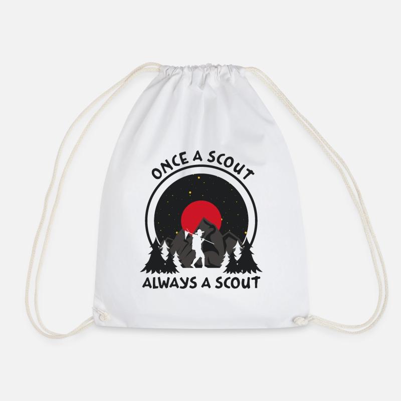 Scout always! - Drawstring Bag - white