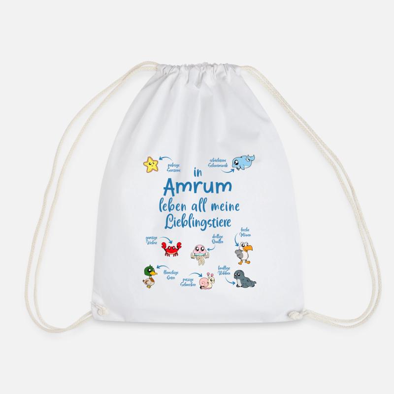 Meine Lieblingstiere in Amrum - Turnbeutel - Weiß