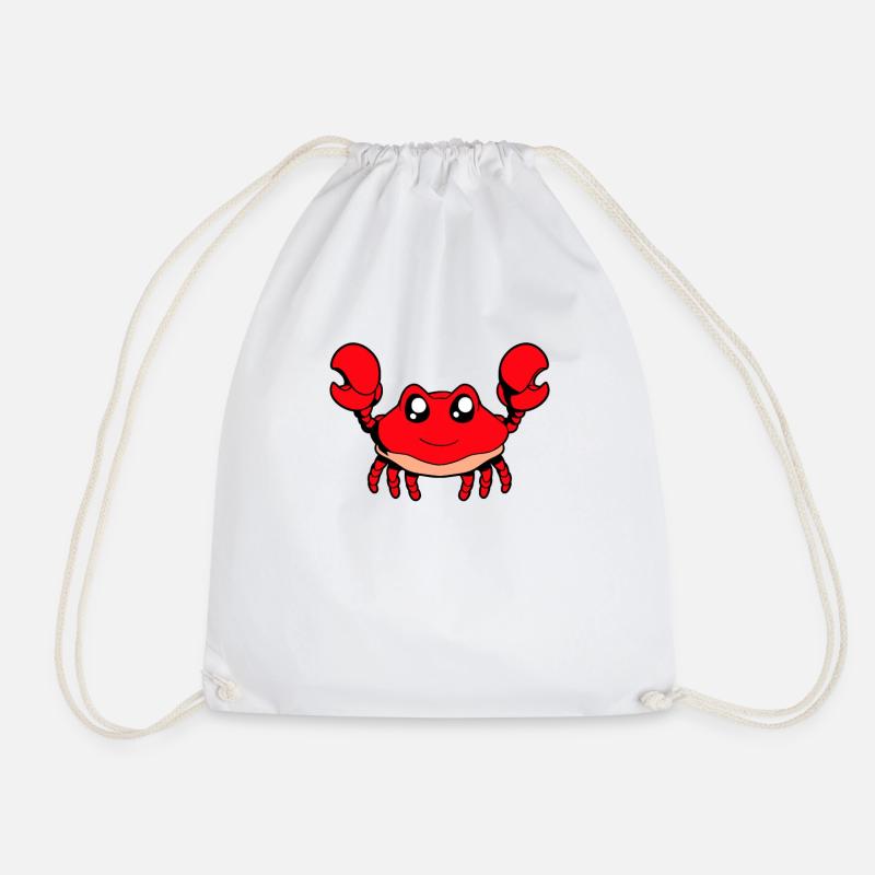 Kawaii Krabbe - Turnbeutel - Weiß
