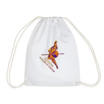 Goddess of Wisdom - Athena - Drawstring Bag - white - Front