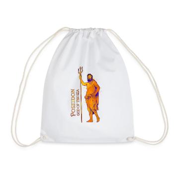 Dieu de la mer - Poséidon - Sac de sport léger - blanc - Devant