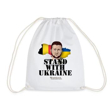 Ukraine Belgique Stand avec l’Ukraine - Sac de sport léger - blanc - Devant