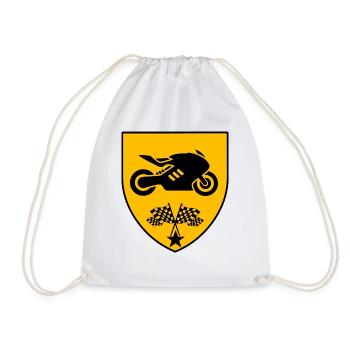 Motocyclette - Sac de sport léger - blanc - Devant