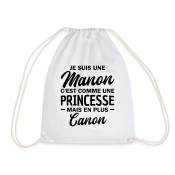je suis une manon - Sac de sport léger - blanc - Devant