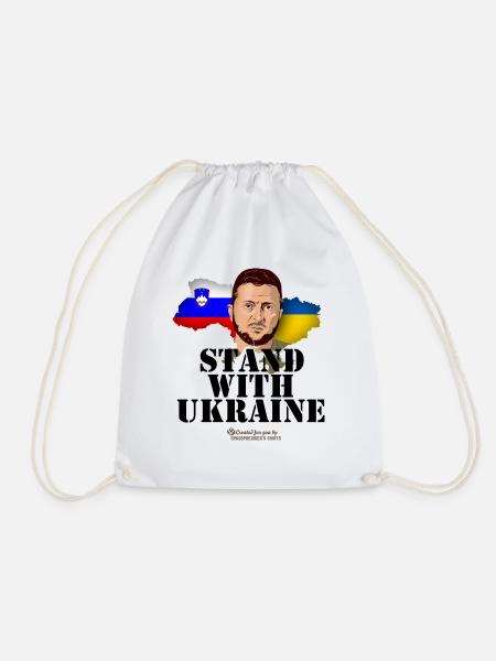 Slowenien Ukraine Selenskyj - Turnbeutel - Weiß