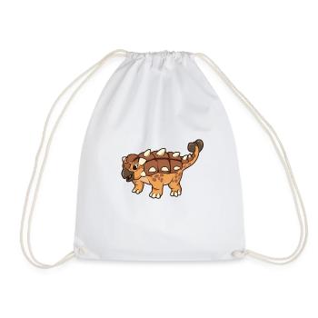 Kawaii Ankylosaurus - Turnbeutel - Weiß - Vorne