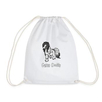 Amoureux des chevaux - Gypsy Daddy - Sac de sport léger - blanc - Devant