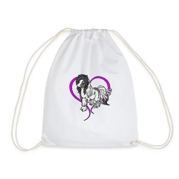 Amoureux des chevaux - Tinker - Sac de sport léger - blanc - Devant