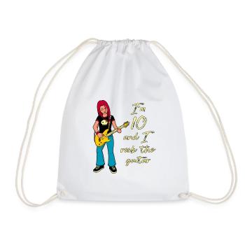 I’m 10 - Guitariste - Sac de sport léger - blanc - Devant