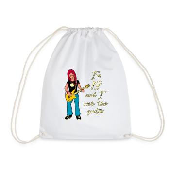 I’m 13 - Guitariste - Sac de sport léger - blanc - Devant