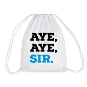 Aye Aye Sir - Sac de sport léger - blanc - Devant