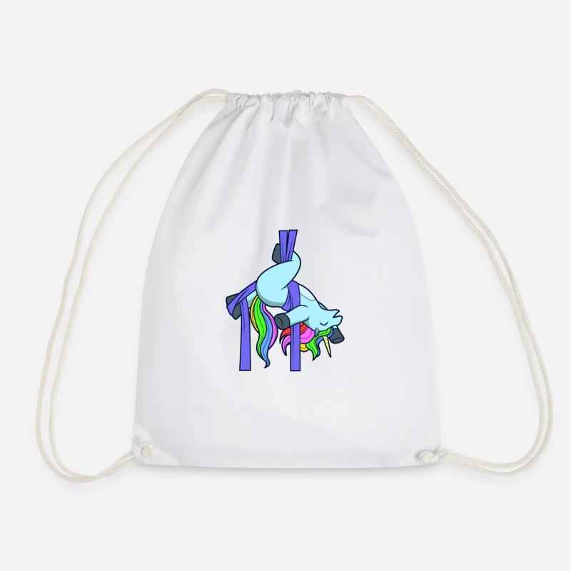 Aerial Silk Einhorn - Turnbeutel - Weiß