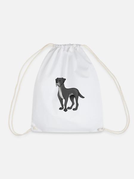 Kawaii Deutsche Dogge - Turnbeutel - Weiß
