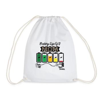 Durée de vie de la batterie d’un écrou - Sac de sport léger - blanc - Devant