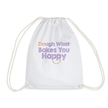 Dough What Bakes You Happy Bäckerei - Turnbeutel - Weiß - Vorne