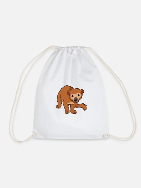 Kawaii Wickelbär - Turnbeutel - Weiß