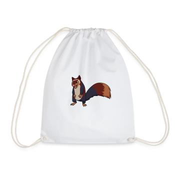 Écureuil géant Kawaii - Sac de sport léger - blanc - Devant