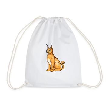 Lynx du désert de Kawaii - Sac de sport léger - blanc - Devant