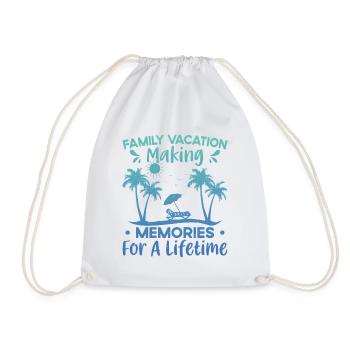 Vacances d’été en famille Créer des souvenirs - Sac de sport léger - blanc - Devant