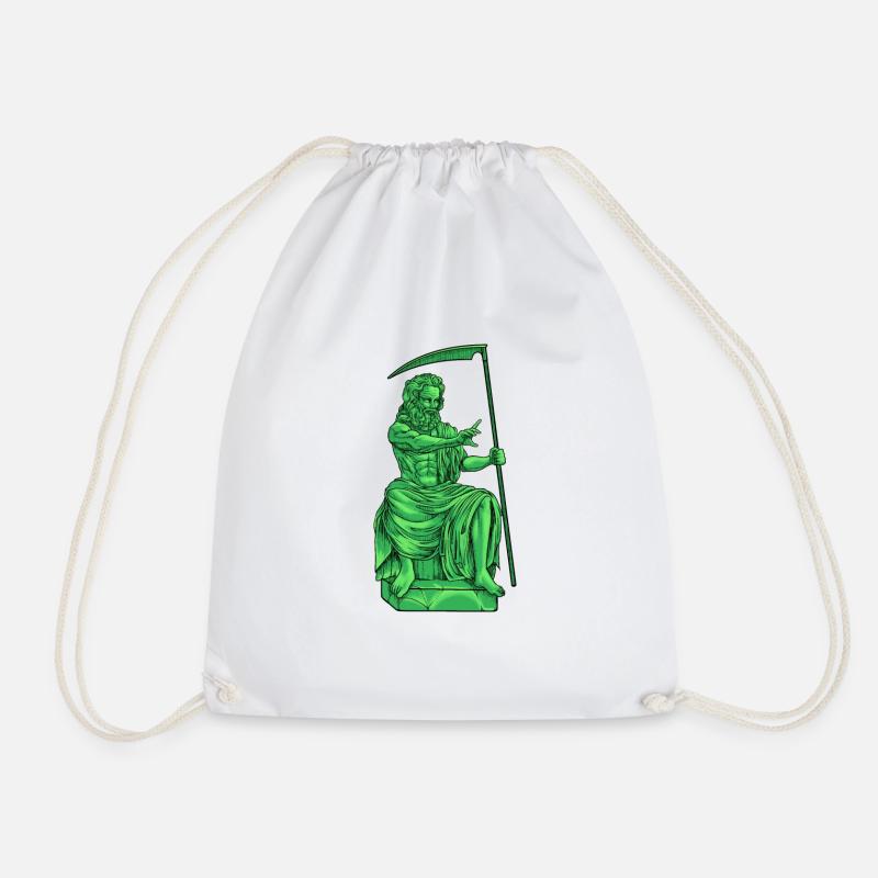Dieu grec Kronos - Dieu romain Saturne - Sac de sport léger - blanc