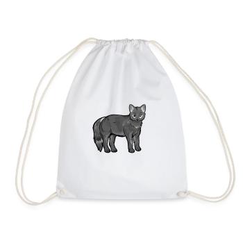 Drawing of a Maikong - Drawstring Bag - white - Front