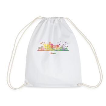 Paysage urbain de Milan - Sac de sport léger - blanc - Devant