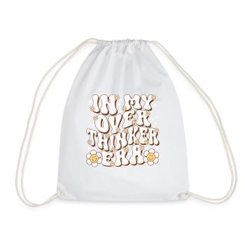 Dans mon ère Overthinker Overthink - Sac de sport léger - blanc - Devant