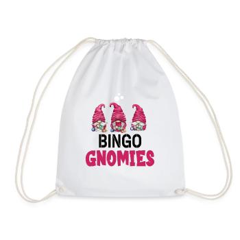 Bingo Gnomies Women Men Funny Bingo - Turnbeutel - Weiß - Vorne