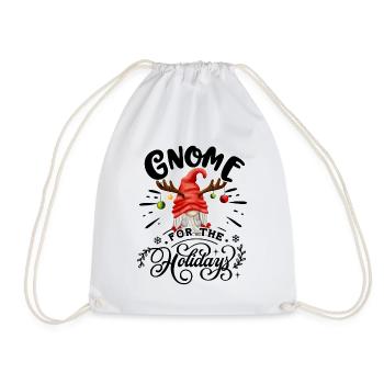 Gnomies Gnome Pour Les Fêtes Noël - Sac de sport léger - blanc - Devant