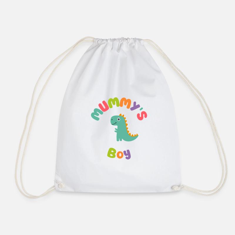 Mamas Junge Dino - Turnbeutel - Weiß