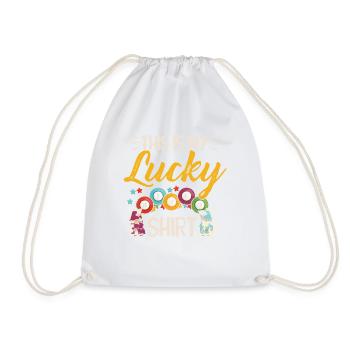 C’est mon bonheur Bingo chemise - Sac de sport léger - blanc - Devant