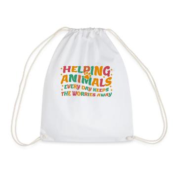 Veterinary Assistant Medicine - Drawstring Bag - white - Front