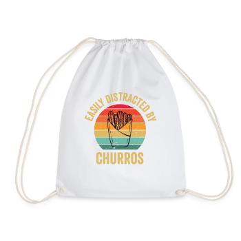 Leicht Ablenkbar Durch Churros - Turnbeutel - Weiß - Vorne