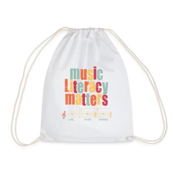 La littératie musicale, c’est important - Sac de sport léger - blanc - Devant